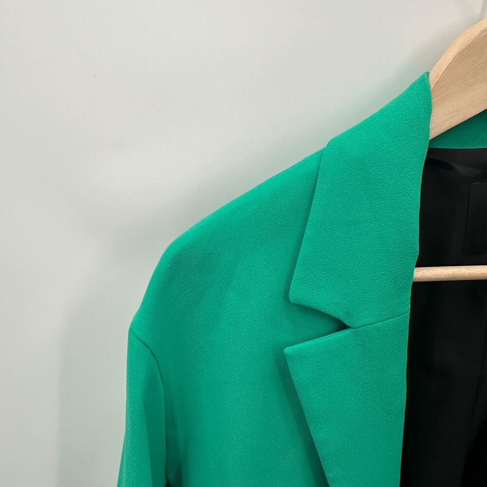 River Island Green Long Notched Collar Blazer // 8 View 3